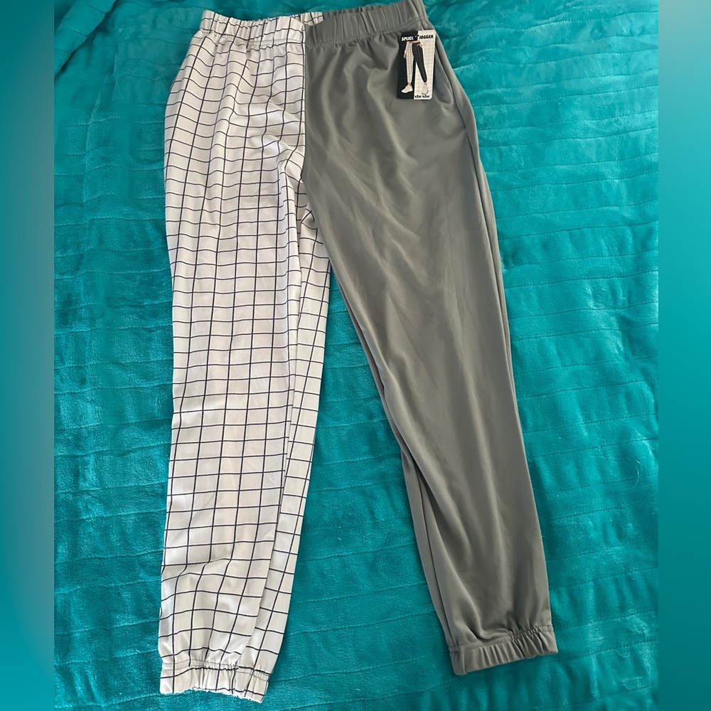Shosho Black and Gray Track Pants